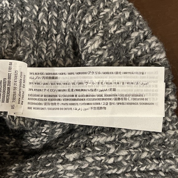 Abercrombie & Fitch‎ Women's Crew Neck Gray Knit Sweater Long Sleeve Size XS - Picture 10 of 11